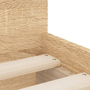 sengeramme med skuffer 100x200 cm sonoma-eg