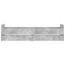 sengeramme med skuffer 90x190 cm betongrå