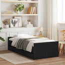 sengeramme med skuffer 75x190 cm Small Single sort