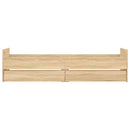 sengeramme med skuffer 75x190 cm Small Single sonoma-eg