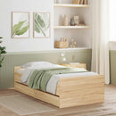 sengeramme med skuffer 75x190 cm Small Single sonoma-eg