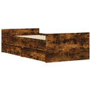 sengeramme med skuffer 75x190 cm Small Single røget egetræ