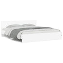 sengeramme med sengegavl 180x200 cm hvid