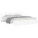 sengeramme med sengegavl 180x200 cm hvid