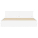 sengeramme med sengegavl 180x200 cm hvid
