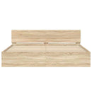 sengeramme med sengegavl 180x200 cm sonoma-eg