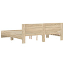 sengeramme med sengegavl 180x200 cm sonoma-eg