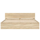 sengeramme med sengegavl 160x200 cm sonoma-eg