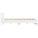sengeramme med sengegavl 150x200 cm hvid