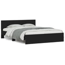 sengeramme med sengegavl 150x200 cm sort