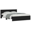 sengeramme med sengegavl 150x200 cm sort