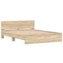 sengeramme med sengegavl 150x200 cm sonoma-eg