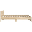 sengeramme med sengegavl 150x200 cm sonoma-eg