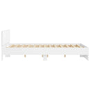 sengeramme med sengegavl 140x200 cm hvid