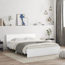 sengeramme med sengegavl 140x200 cm hvid