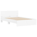 sengeramme med sengegavl 120x200 cm hvid