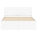 sengeramme med sengegavl 120x200 cm hvid