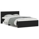 sengeramme med sengegavl 120x200 cm sort