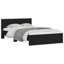 sengeramme med sengegavl 120x200 cm sort