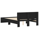 sengeramme med sengegavl 120x200 cm sort