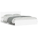 sengeramme med sengegavl 140x190 cm hvid