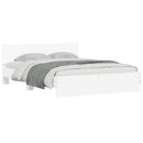 sengeramme med sengegavl 140x190 cm hvid