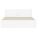 sengeramme med sengegavl 140x190 cm hvid