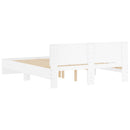 sengeramme med sengegavl 140x190 cm hvid
