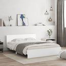 sengeramme med sengegavl 140x190 cm hvid