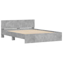 sengeramme med sengegavl 140x190 cm betongrå