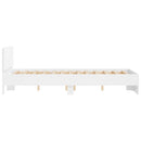 sengeramme med sengegavl 135x190 cm hvid