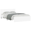 sengeramme med sengegavl 120x190 cm hvid