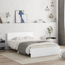 sengeramme med sengegavl 120x190 cm hvid