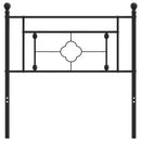 udskiftningsgavl 100 cm metal sort