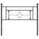 udskiftningsgavl 107 cm metal sort