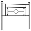 udskiftningsgavl 107 cm metal sort