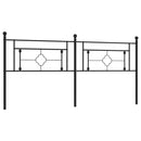 udskiftningsgavl 193 cm metal sort