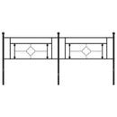 udskiftningsgavl 193 cm metal sort