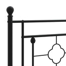 udskiftningsgavl 193 cm metal sort