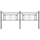 udskiftningsgavl 200 cm metal sort