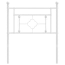 udskiftningsgavl 75 cm metal hvid
