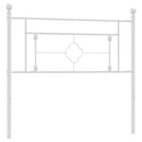 udskiftningsgavl 107 cm metal hvid
