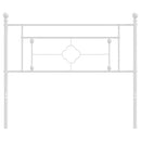 udskiftningsgavl 107 cm metal hvid