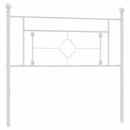 udskiftningsgavl 107 cm metal hvid