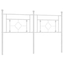 udskiftningsgavl 160 cm metal hvid