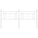 udskiftningsgavl 180 cm metal hvid