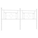 udskiftningsgavl 180 cm metal hvid