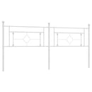 udskiftningsgavl 193 cm metal hvid