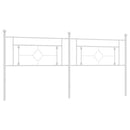 udskiftningsgavl 200 cm metal hvid