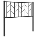 udskiftningsgavl 90 cm metal sort